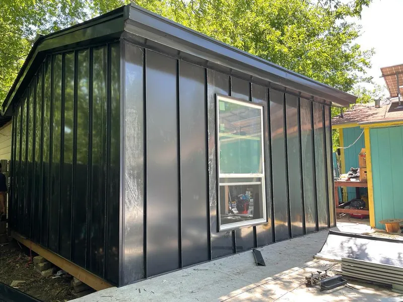 Black standing seam metal wall panels for Metal Roof Installation in Albuquerque